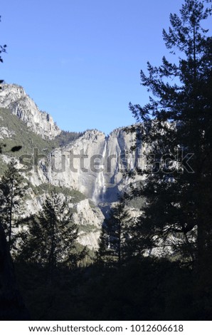 Yosemite National Park, natural landmark between Nevada and California, USA