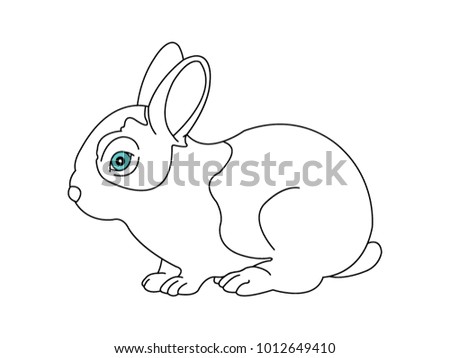 Rabbit vector drawing