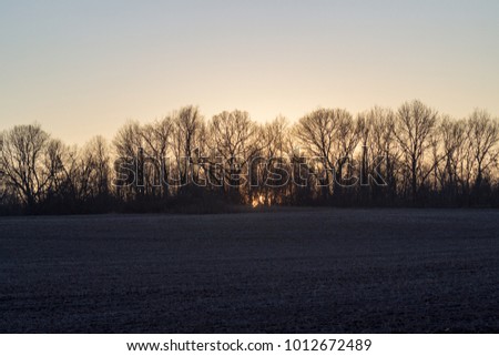 Sunset in Albion, Michigan