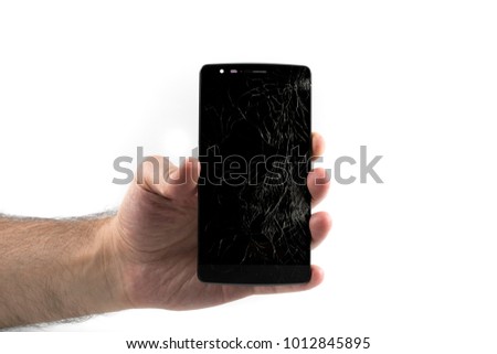 Mobile phone broken screen