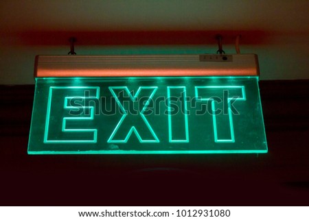 exit light sign