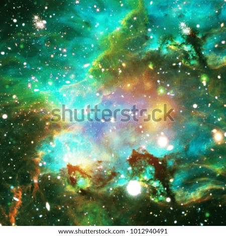 Beautiful sky background. The elements of this image furnished by NASA.
