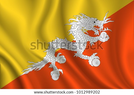 Bhutan Flag background
