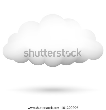 Vector illustration of cloud