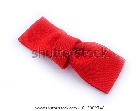 red butterfly for a suit on a white background