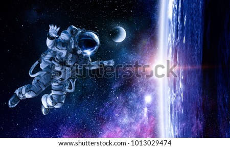 Astronaut on space mission