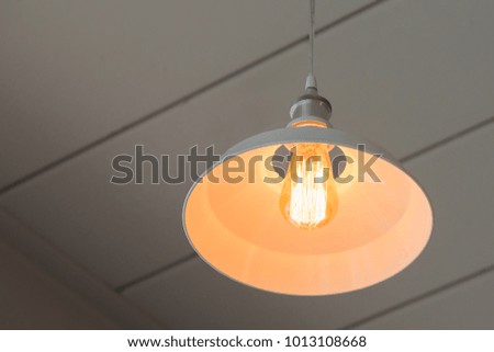 Modern ceiling lamp for interior decoration.