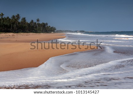 Sunny day on the island of Sri Lanka