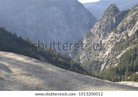 Unique landscapes of the world at Yosemite National Park, USA