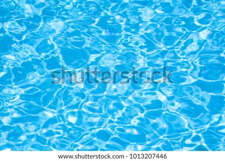Surface of blue swimming pool, Background of water in swimming pool.