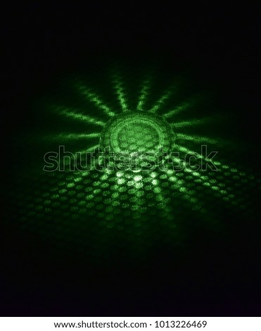 Abstract green colours isolated object stock photograph