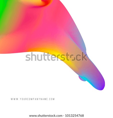 Abstract vibrant background design. Neon colors and bright colorful splashes. Multicolored shapes. Spectrum fluids and liquid. Vector illustration. EPS 10.