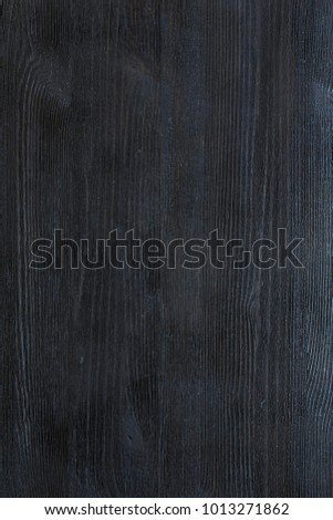 Old wood plank texture, old worn countertop, massive wooden surface, dark blue stain lacquered tabletop