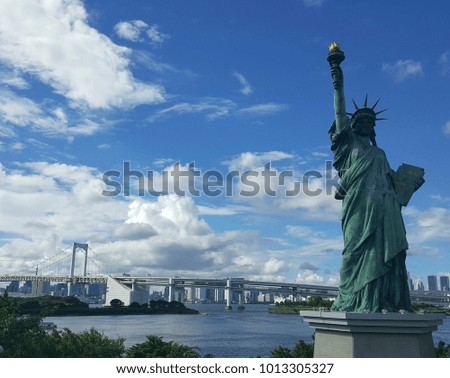Odaiba Statue of Liberty in Tokyo, Japan