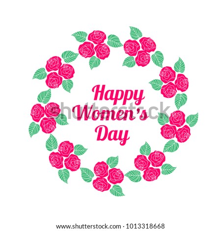 Happy Women's Day - 8 March holiday background .Vector illustration.