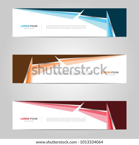 Modern Banner template design, with abstract background 