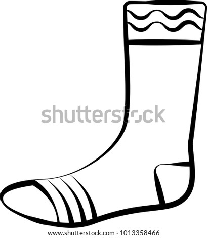 Socks Icon, Socks Vector Art Illustration