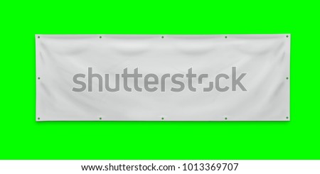 PVC advertising banner with eyelets Royalty-Free Stock Photo #1013369707