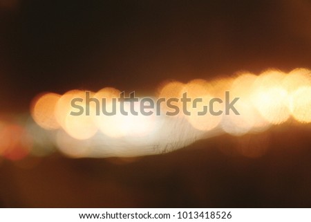 Blurry Night Lights Abstract Background Texture 