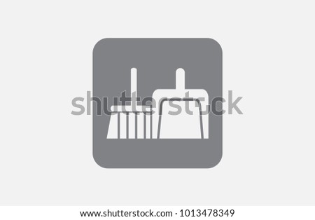 cleaning tools, icon, eps10