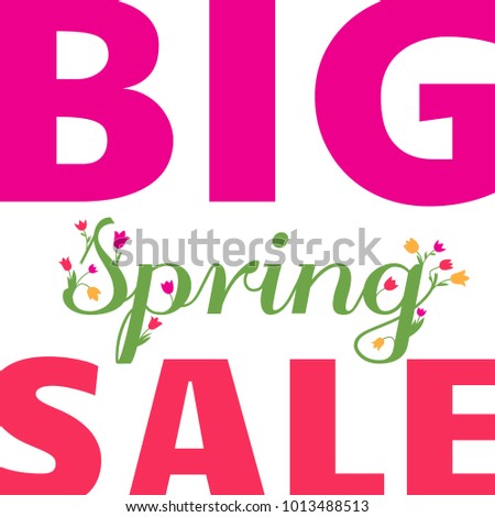 BIG Spring sale poster