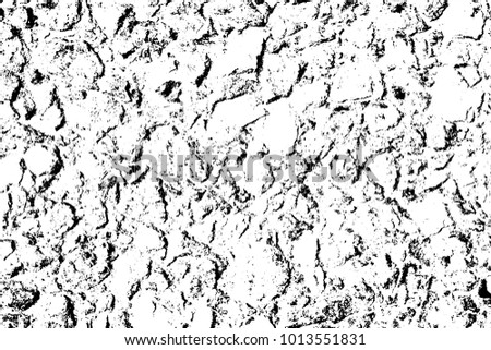 Texture for grungy effect . Abstract surface. Transparent background. Only black colors in vector.
