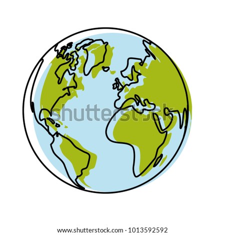 globe vector illustration
