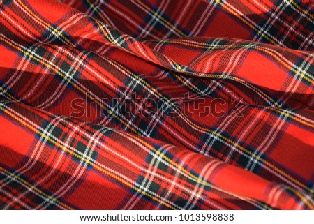 Red Tartan Fabric Most Downloaded Material Image Royalty-Free Stock Photo #1013598838