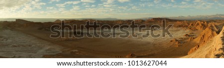 Valle de la Luna in the Atacama Desert, Chile.