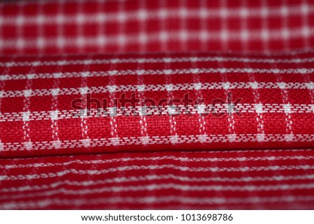 Clothing red & white printed abstract backgrounds stock photograph