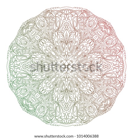 vector Mandala art. Abstract pattern. Vintage decorative asian, islam, indian, arabic, turkish, aztec elements. Coloring page template for background, invitation, birthday, wedding cards, wallpaper 18
