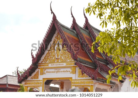 bangkok thai temple roof
