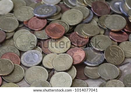 stack of euro coins