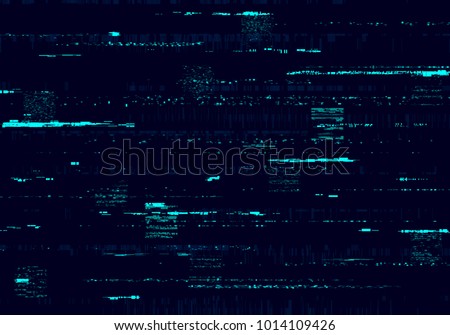 Glitch background. Abstract noise effect, error signal, television technical problem. Vector illustration. Royalty-Free Stock Photo #1014109426
