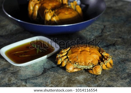 Hairy crabs image
