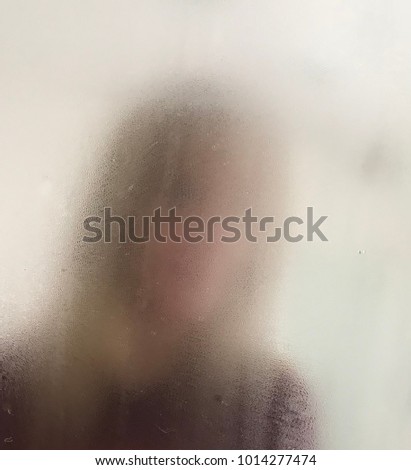 Foggy steam portrait