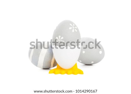 easter background. isolated on white