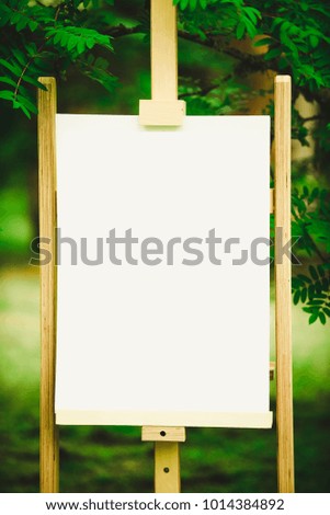 A board with a white background and space for your text. Blank board,isolated,put your own text here.
