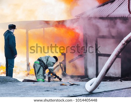fireman fights fire