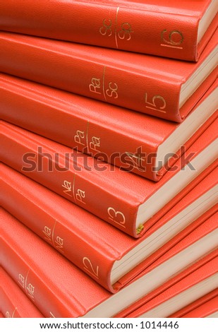 Stacked Red Books