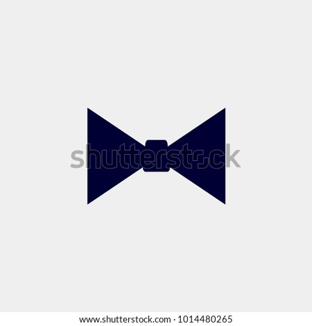 bow tie icon, vector illustration. smoking tie, suit bow tie, gentleman icon