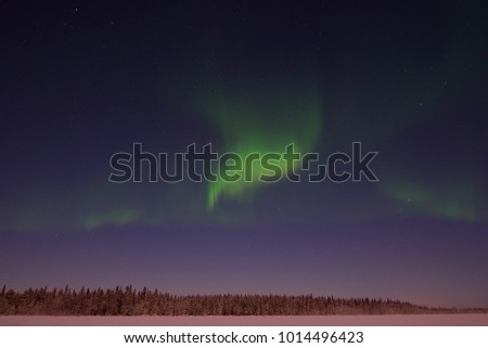 Green flames of north