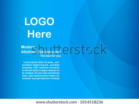 Abstract blue background with copy space for white text. Modern template design for cover, brochure, flyer, web banner and magazine.