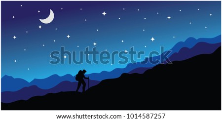 background with the concept of mountains and climbers