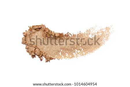 Crushed eyeshadow isolated on white Royalty-Free Stock Photo #1014604954