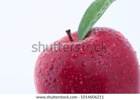 Red fresh apple