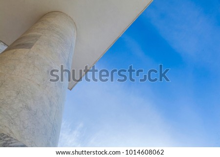 marble column against the sky