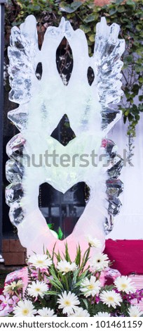 Wedding Ice Carving in weddign day