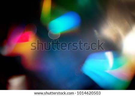 Colourful Light Bokeh Flare Textures  Abtract Background