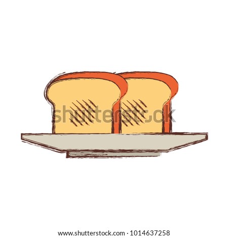 toast vector illustration